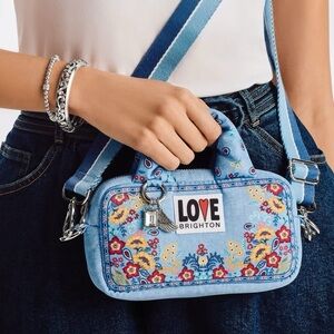 Brighton Bandana Love Cross Body Bag NWT